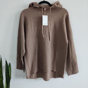 Quince Ecovero Viscose Hooded Sweater Size L